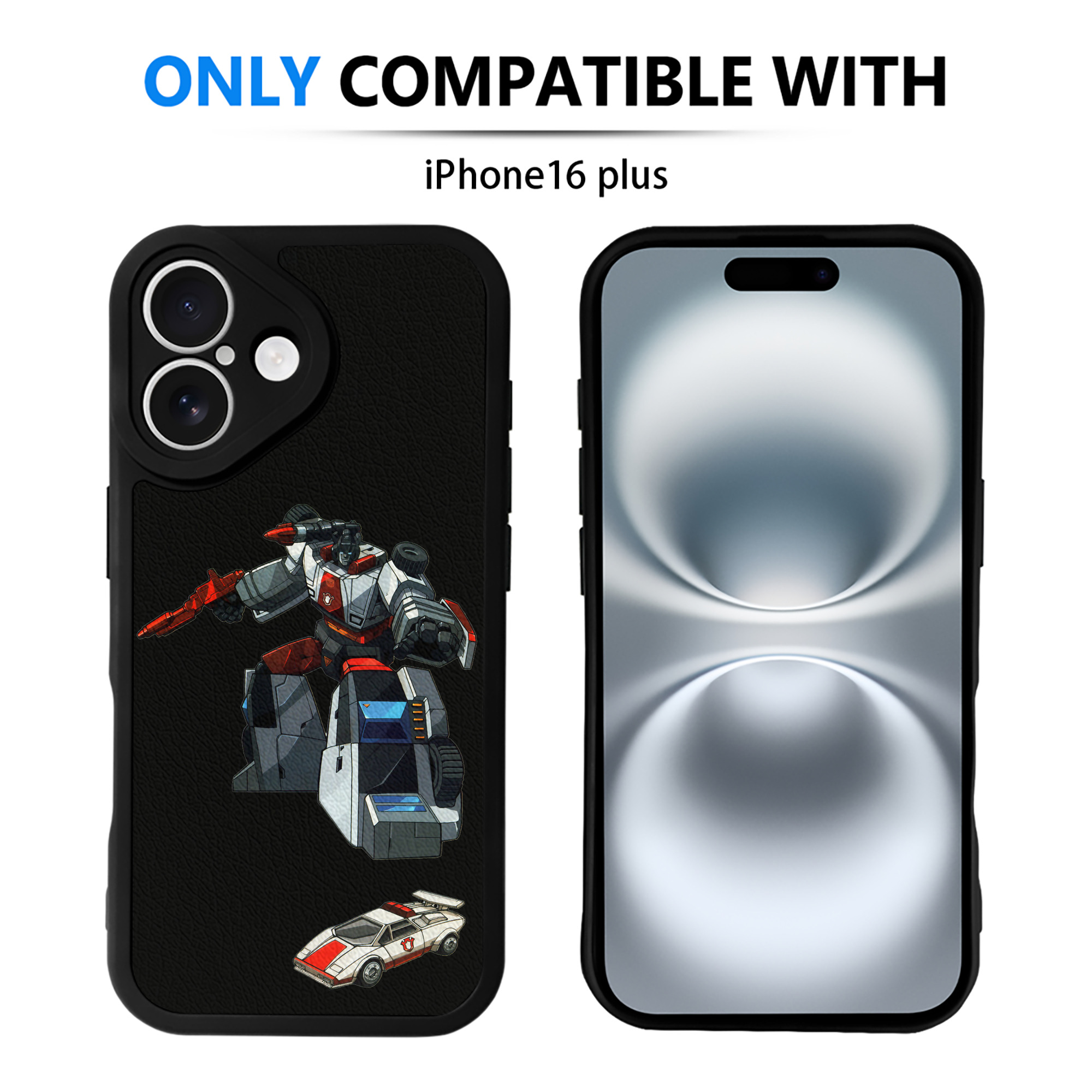 （画像用）  【iPhone 16シリーズ対応】シリコンスマホケース（レザー調） 材質：シリコン